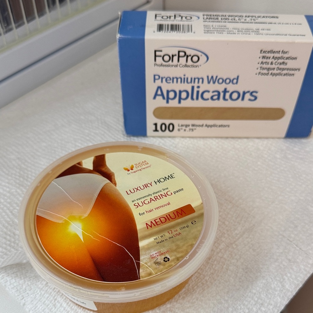 Sugaring Hair Removal Kit+premium wood applicators